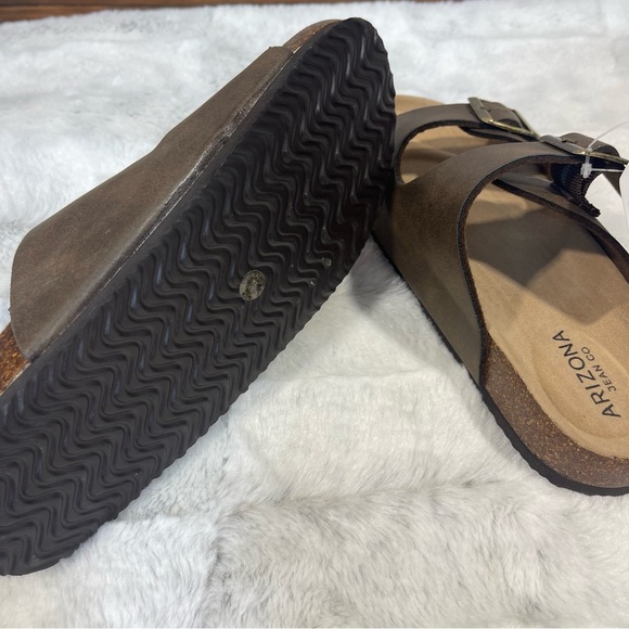 Arizona Brown Slide Sandals size 6 - Picture 6 of 8